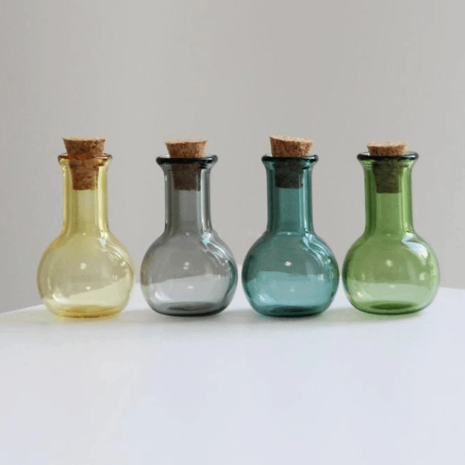 6ks mini sklo lahve s korek drift láhev wishing láhev roztomilá prázdný mini wishing lahve DIY dekorace řemesel přívěsky