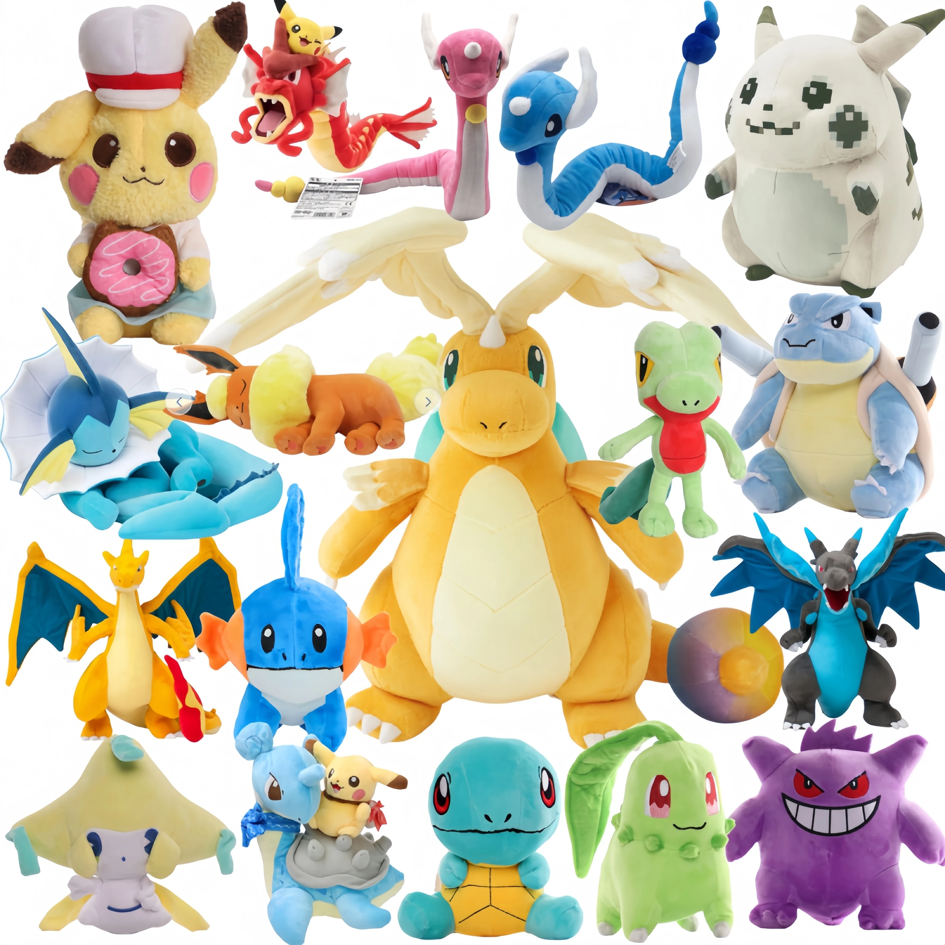 peluche-pokemon-pikachu-mega-dragonite-dragonair-charizard-xy-poupee-en-peluche-gengar-blastoise-vaporeon-flareon-lapras-gyarados
