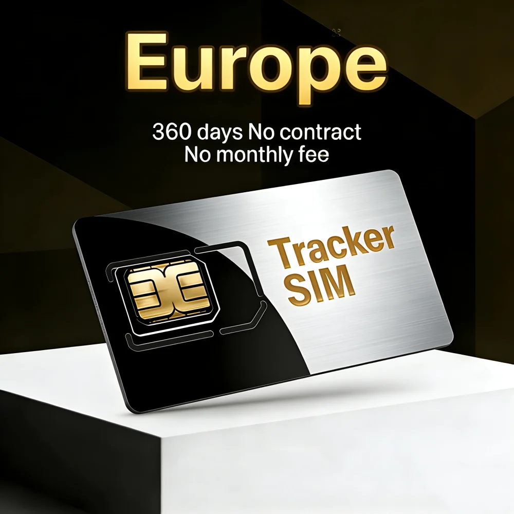 4G IoT M2M SIM Kart, GPS İzleyici ve Evcil Hayvan Tasması için Özel 360MB Avrupa Dolaşım Verisi 365 Gün Hizmet