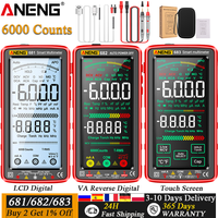 ANENG 683/682/681 6000 Counts  Touch Screen Digital Multimeter Smart Anti-burn Universal Meter VA Reverse Display NCV Tester