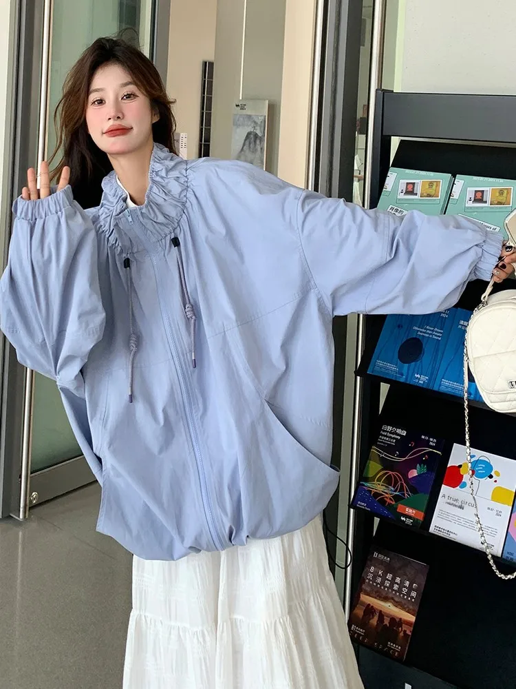 vetement-coreen-pour-femme-style-decontracte-chic-design-bleu-sens-du-style-printemps-automne-super-elegant-haut-de-gamme-anti-age