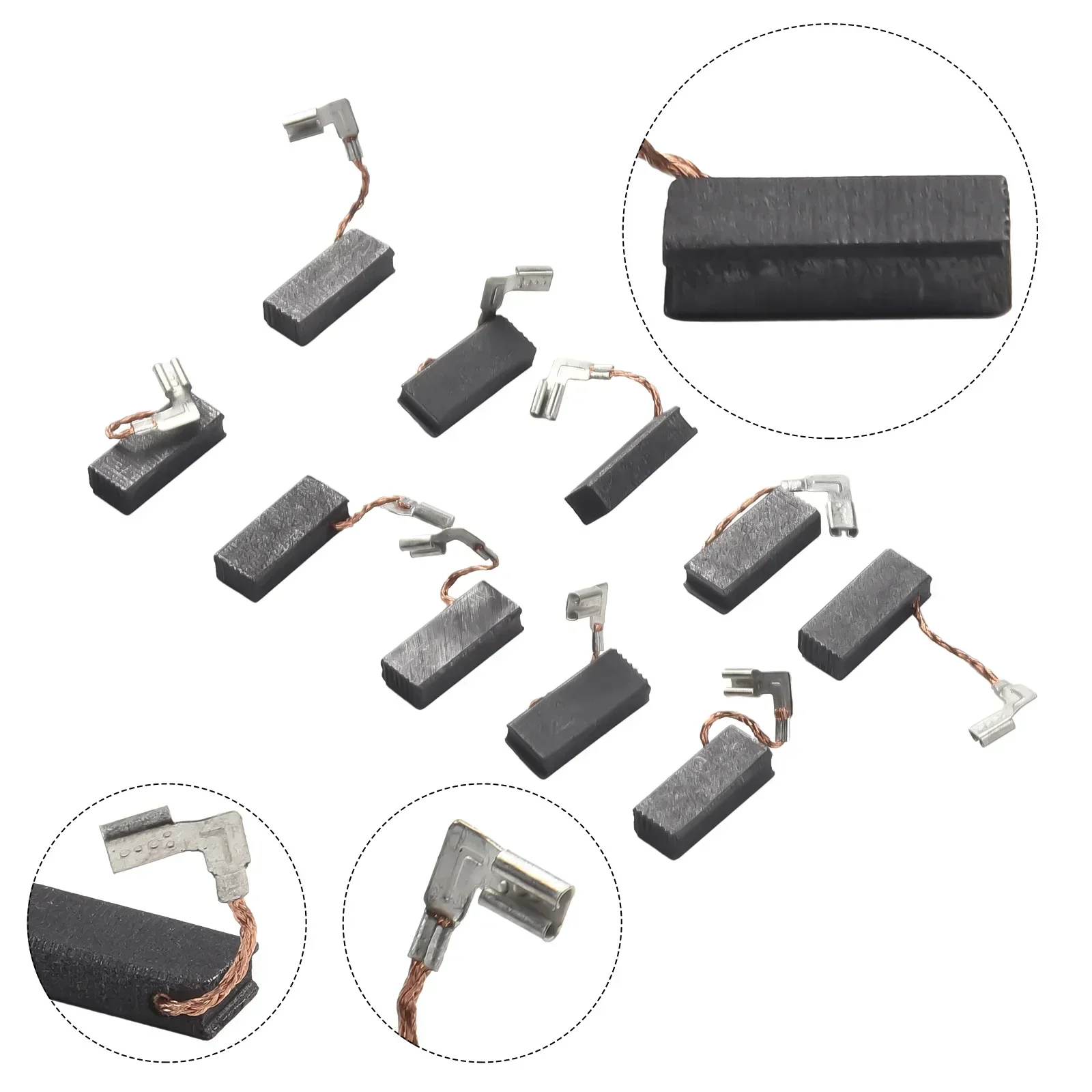 2/10pcs แปรงคาร์บอนสําหรับ Bosch เจาะค้อน GBH2-22 GBH2-23 GBH2-24 GBH2-26 เครื่องดูดฝุ่นอุปกรณ์เสริม