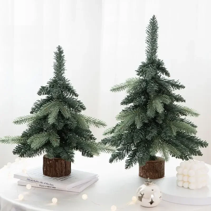 Nordic Creative Home Mini Small Christmas Tree Tabletop Ornament Christmas Wreath Vine Window Ornament
