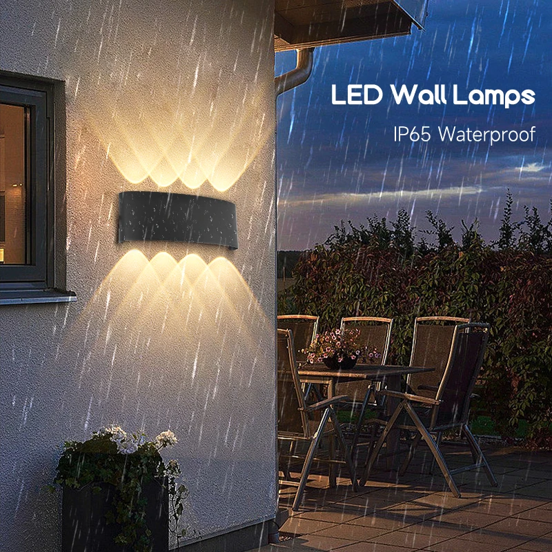 Outdoor Led Wall Lamp Waterproof Sconces Wall Light AC85-265V For Home Bedside Indoor Decoration Bedroom Living Room Lighting