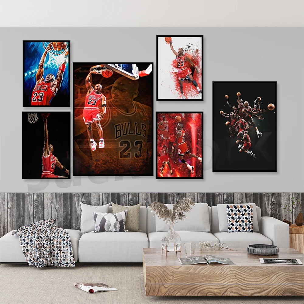 

Chicago Motivational Wall Art Printable Home Decor Poster Basketball Legend Picture Gift Print