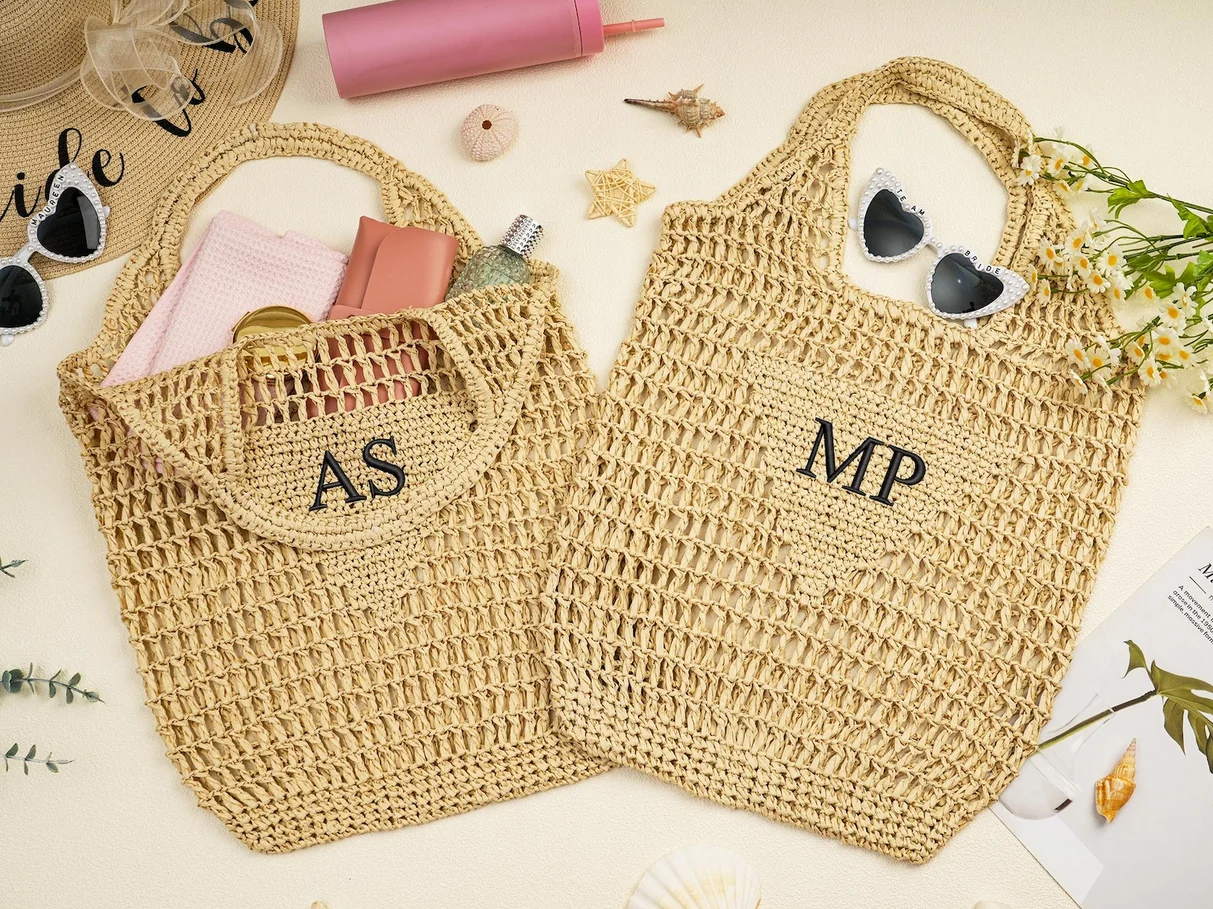 

Персонализированная пляжная сумка-тоут, соломенные сумки на заказ, пляжная сумка-тоут из рафии, сумка для свадебного душа, сумка для вечеринки в честь дня рождения