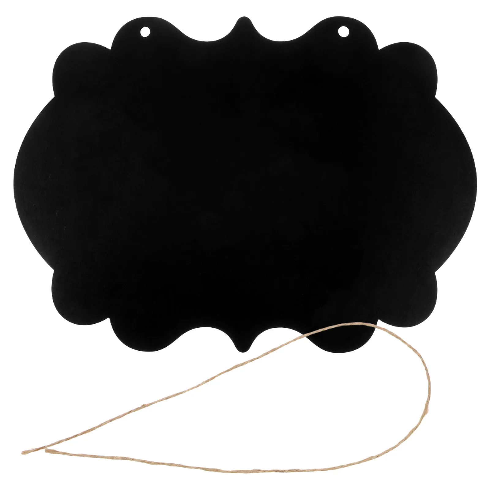 Reversible Chalkboard Sign Wooden Hanging Board Double-Sided Write Erase Decorative Wall Sign for Kitchen Garden Shop Cafe