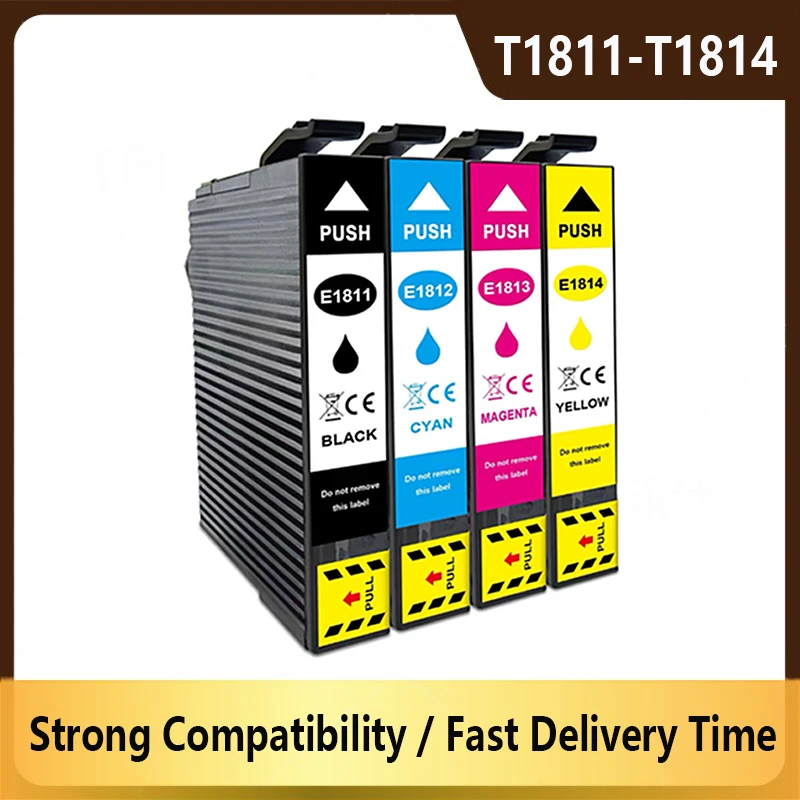 18XL T1811 T1814 Ink Cartridges Compatible For EPSON XP415 XP302 XP102 XP202 XP205 XP305 XP402 XP312 XP225 XP212 XP412 Printer