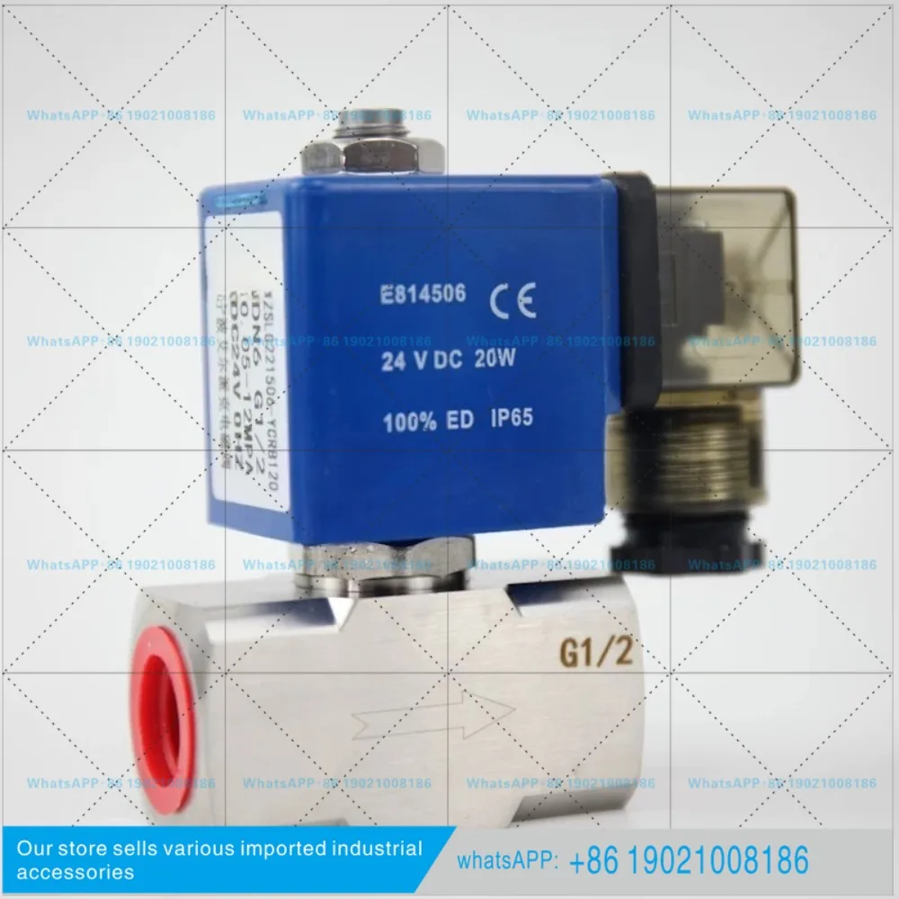 12Mpa Steel High Pressure Solenoid Valve Normally Closed Piston Structure 2/3/4 Points Specification