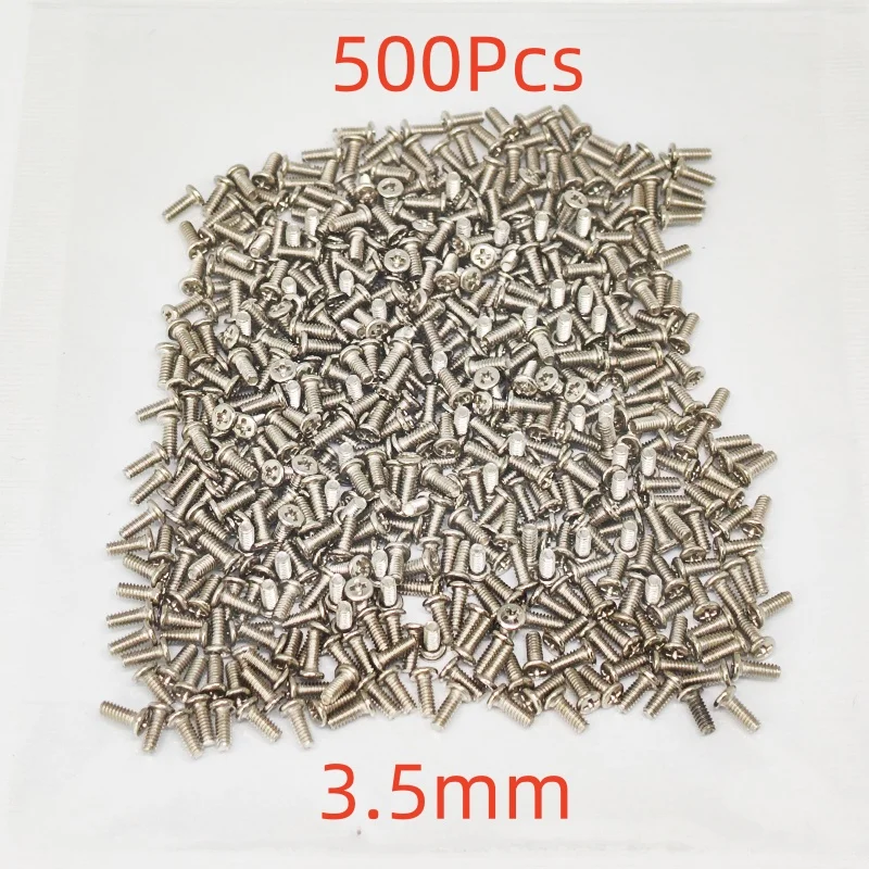 500pcs/Lot 3.0mm 3.5mm  Screws For Samsung Galaxy S22 S3 S4 S5 S6 S7 S8 S9 S10 S20 S21 A11 A71 Note 20 10 9 8 Phone Screw Bolts