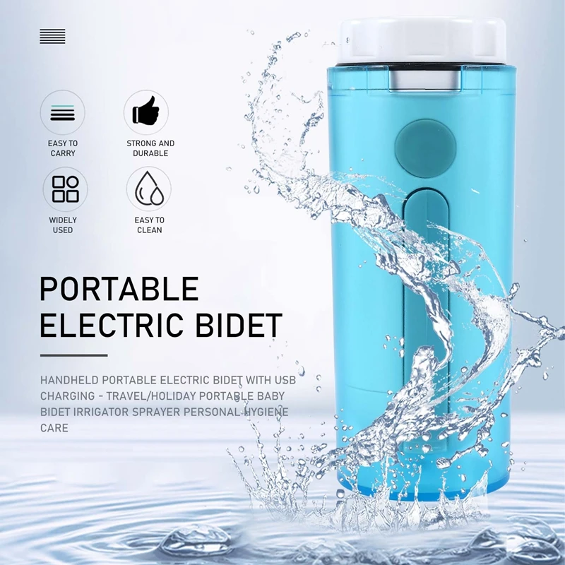 โถชําระล้างไฟฟ้าแบบพกพาแบบใช้มือถือพร้อมการชาร์จ USB - Travel/Holiday Portable Baby Bidet Irrigator Sprayer Personal Hygiene Care