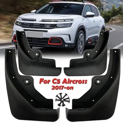 Set Mudflaps For Citroen C5 Aircross 2017 -on Mud Flaps Mudguards Front Rear Flap Baffle Muddy Splash Guards 2018 2019 2020