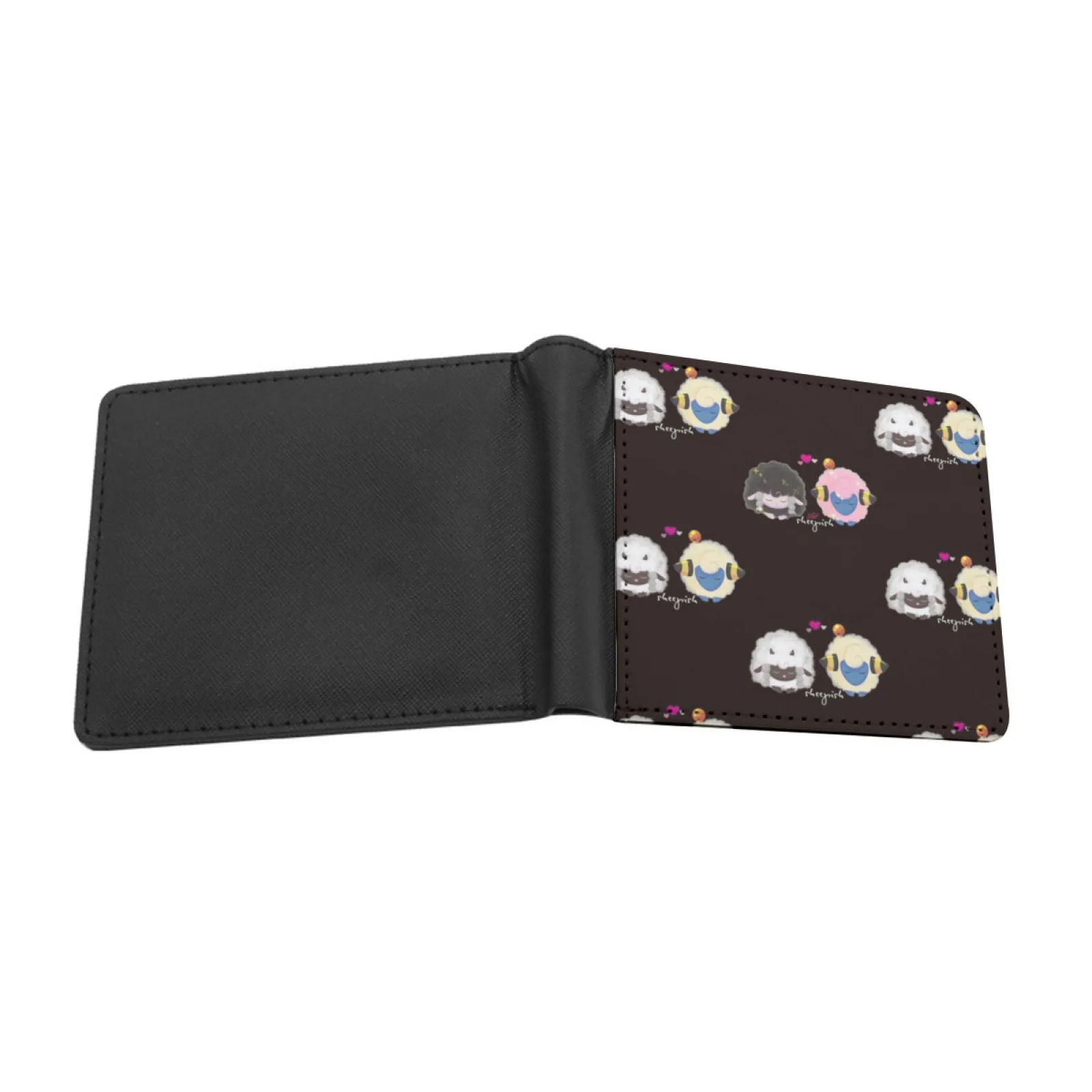 Sheep Ish Love Short Men's Wallets Credit Card Holder Retro Wallet Male Pu Leather Wallet Wooloo Mareep Sheep Sheepish Shiny