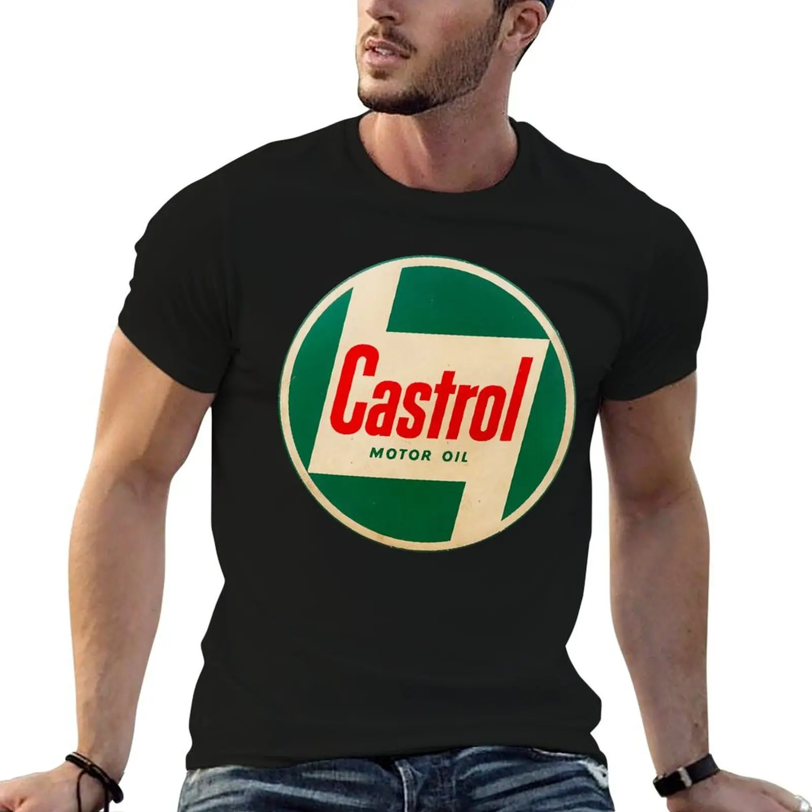 

logo Castrol T-Shirt cotton t shirts man 100% graphic t shirts for man T-Shirt