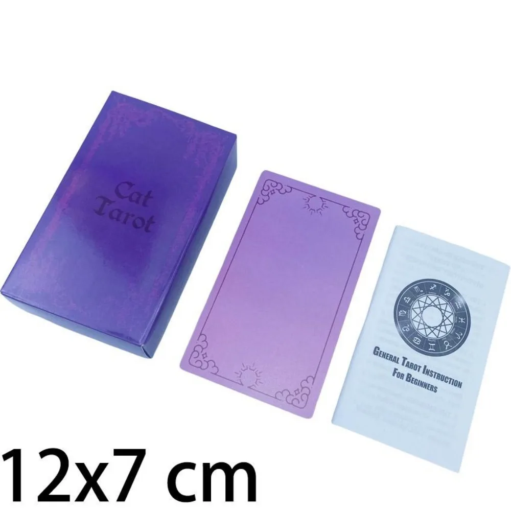 

12x7 cm Cat Tarot Deck Card Games