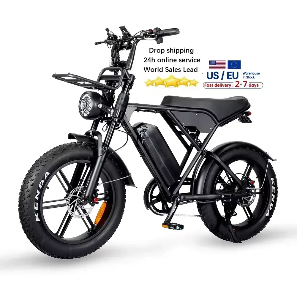 Ebike H9 electric bicycle 500W/1000W 48V 18AH ebike , 20 inch electric fat tire Electric city mountain bike