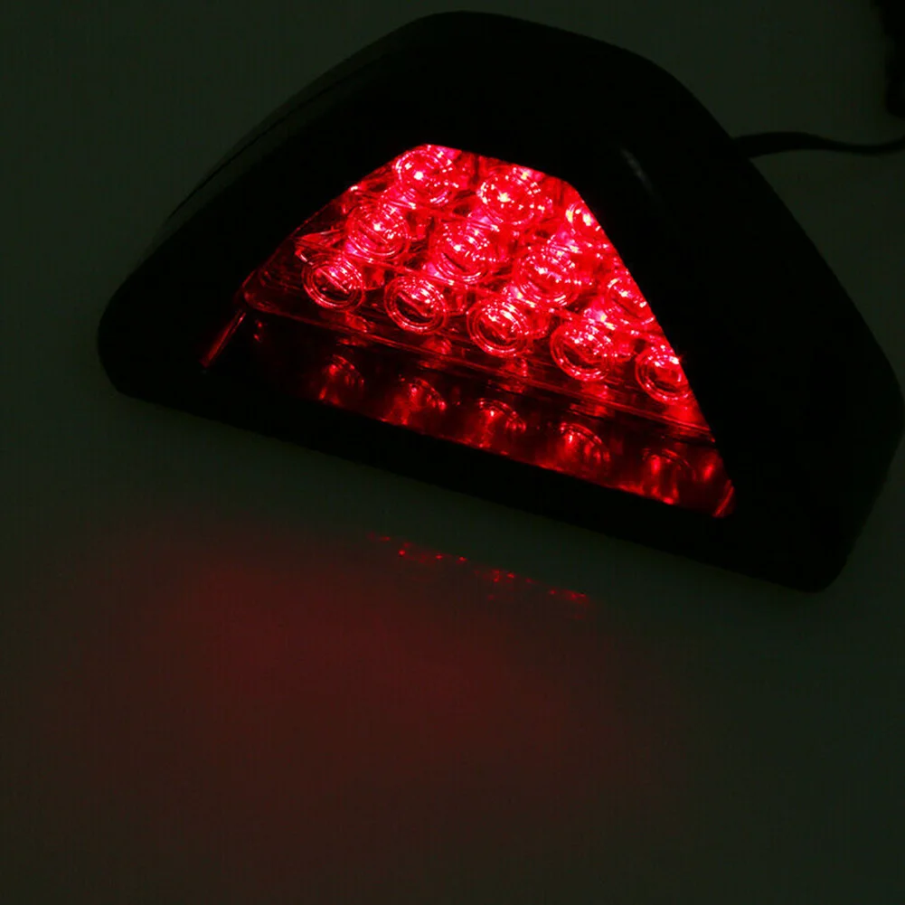 Flash Lights Car Brake Light 12V Black With Red Lens High Quality LED 12*6.5*5.5cm Accessories Car Brake Lights