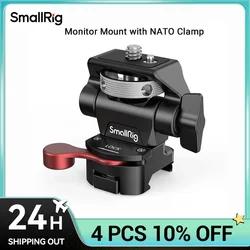 SmallRig 필드 모니터 마운트, NATO 클램프 포함, 카메라 모니터 거치대, 5 인치 및 7 인치 모니터용, 회전 및 기울기 조절 가능-2906B