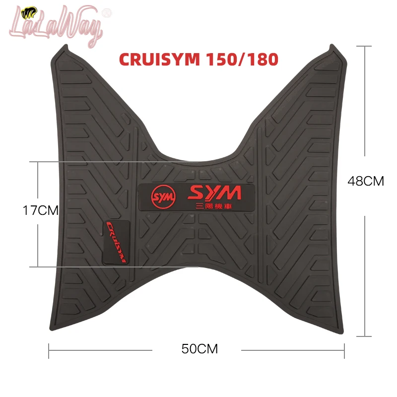 Scooter moto tappetini pedale per SYM FIDDLE 4 CRUISYM 150 180 gomma piede Skid Pad tappetino tappeto