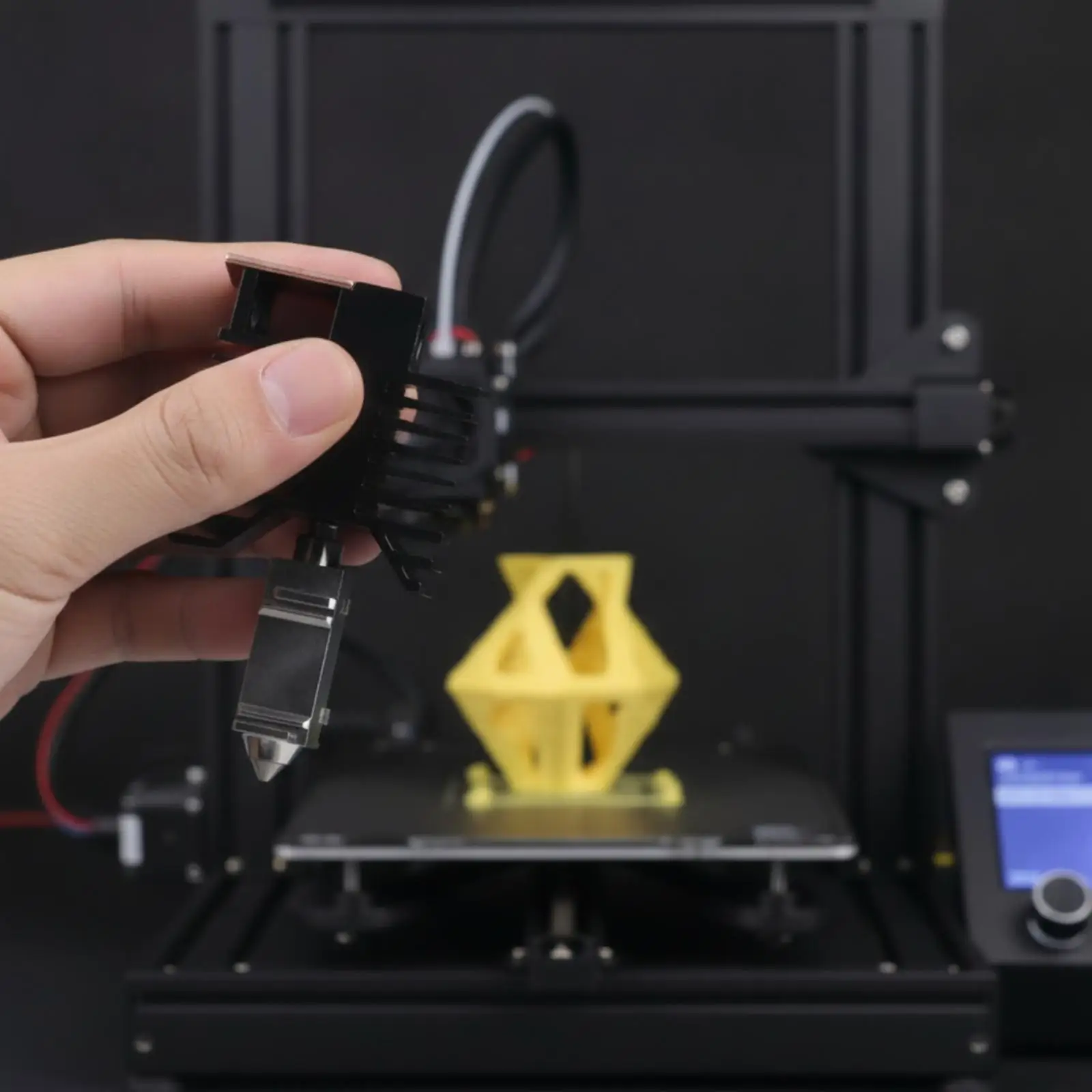 3dプリンター用、ヒートシンクフィン付きの全金属製ホットエンドノズルアセンブリ。高速u1高温フィラメントの供給を可能にします。