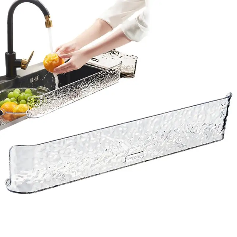 Sink Water Splash Guard Anti-splashing Dish Washing Protector Splatter Screen Dish Fruit Vegetable Washing Anti-water Board