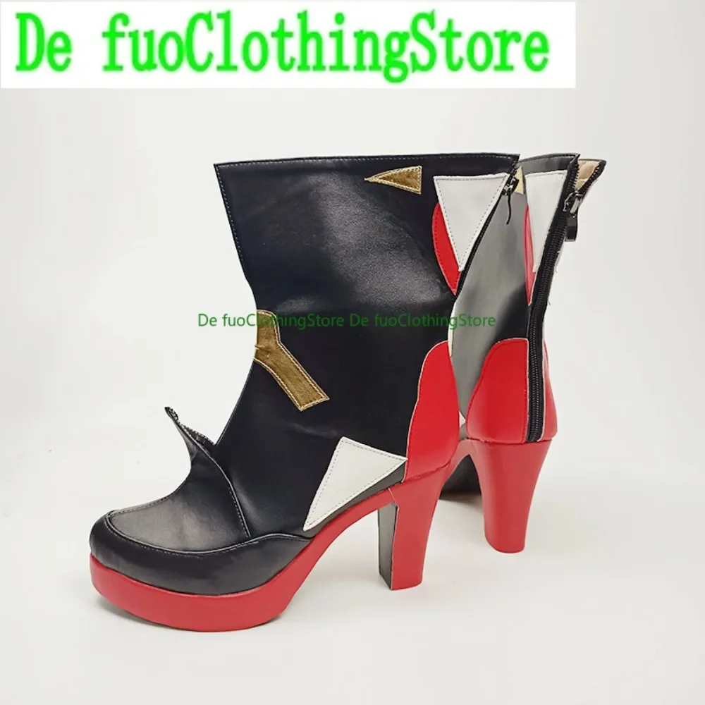 インパクト 3rd 雷電メイ ヘルシャー コスプレ靴 アニメ ゲーム ハロウィン コスチューム パーティー小道具 ShoesDefuoClothing