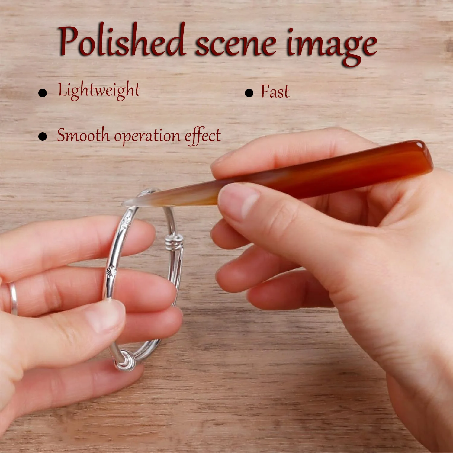 ชุดเครื่องมือเครื่องประดับ: Meido แหวนพลาสติก mandrel ไม้ค้อนยาง Meido วัด shaping เทป + มีดอาเกต DIY ซ่อมและ