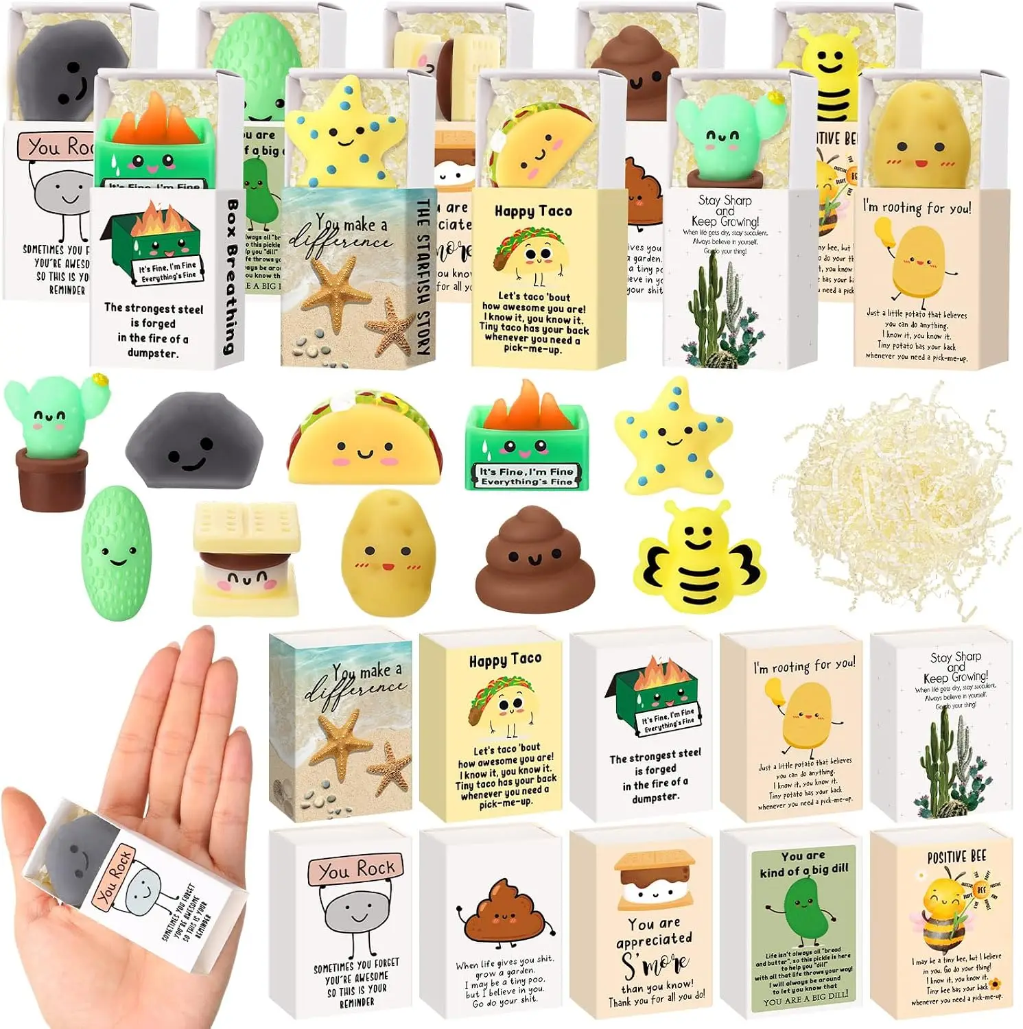 200 Sets Appreciation Gifts for Coworkers Employees Staff Mixed 10 Styles