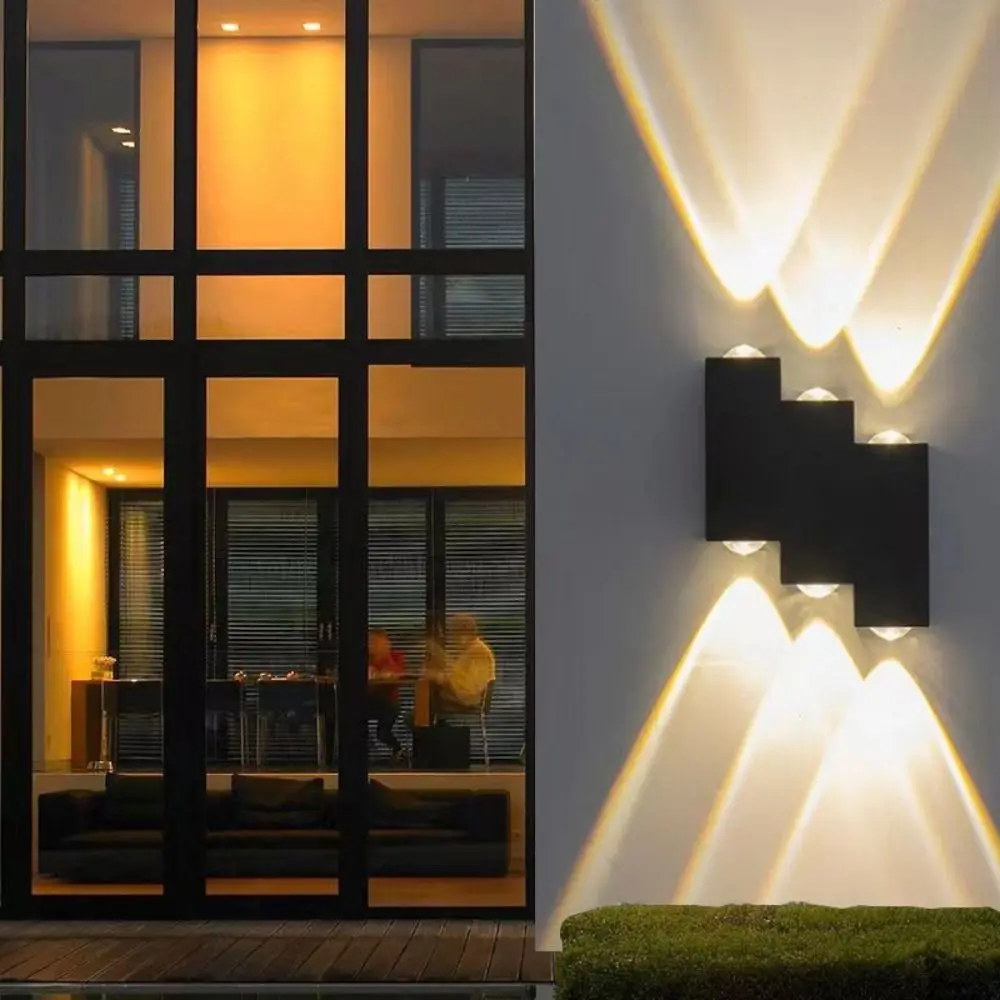 Aluminum Outdoor Wall Lamp AC110 220V Waterproof IP65 LED Wall Lamp Modern Design Energy Efficient LED Patio Wall Lights