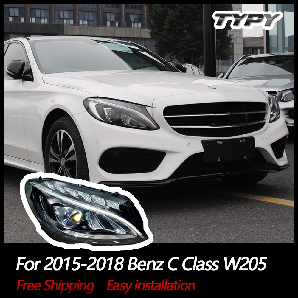 

Новая лампа для освещения Benz C класса W205 2015-2018, дневные ходовые огни с указателями поворота