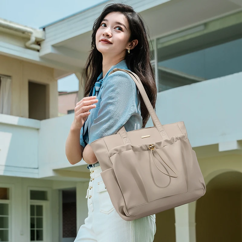 GOLF Tote Bag Working Women Khaki Large Tote Shoulder Bags with Multiple Pockets Estetyczna torebka damska Office Woman Commuter