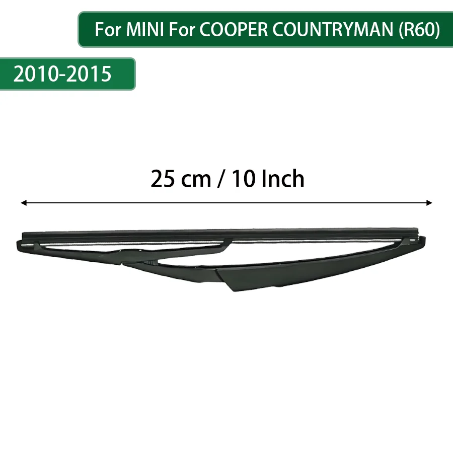 For MINI COOPER COUNTRYMAN (R60) 2010-2011-2014-2015 Rear Wiper Blade Arm Set Rear Window Windshield