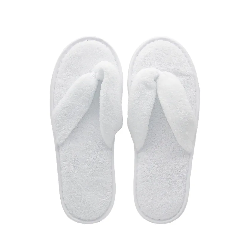 Women Solid Color Coral Fleece Slippers Soft Non-disposable Home Hospitality Slippers Party Gifts for Wedding Guests Slippers view 6