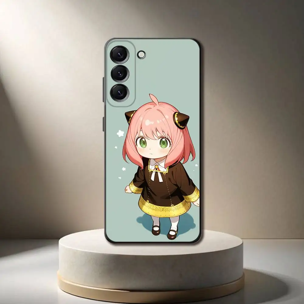 Funda de teléfono S X F A-Anya F-Forger para Samsung Galaxy A 73,72,51,53,52,71,22,5G,Note,J7,8,9 funda negra suave