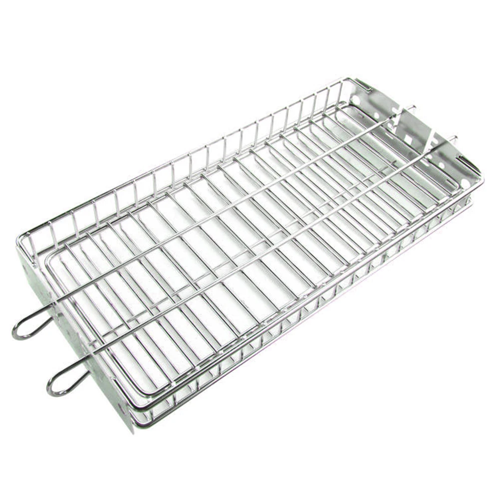 

Adjustable Spit Rotisserie Multi Use BBQ Grill Basket Barbecue Accessories