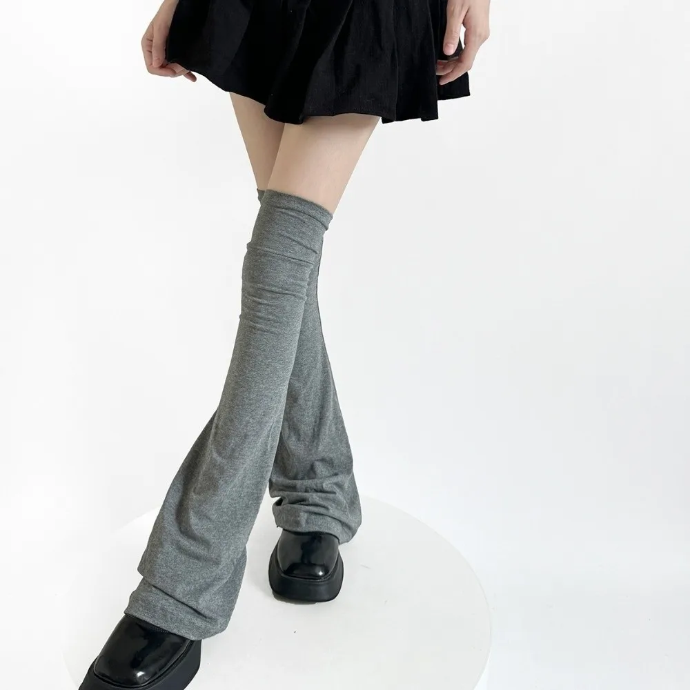 

Fashion Korean Style Flared Leg Sleeve Sun-proof Y2K Loose Socks Foot Cover Soft Cotton Over Knee High Sock Summer