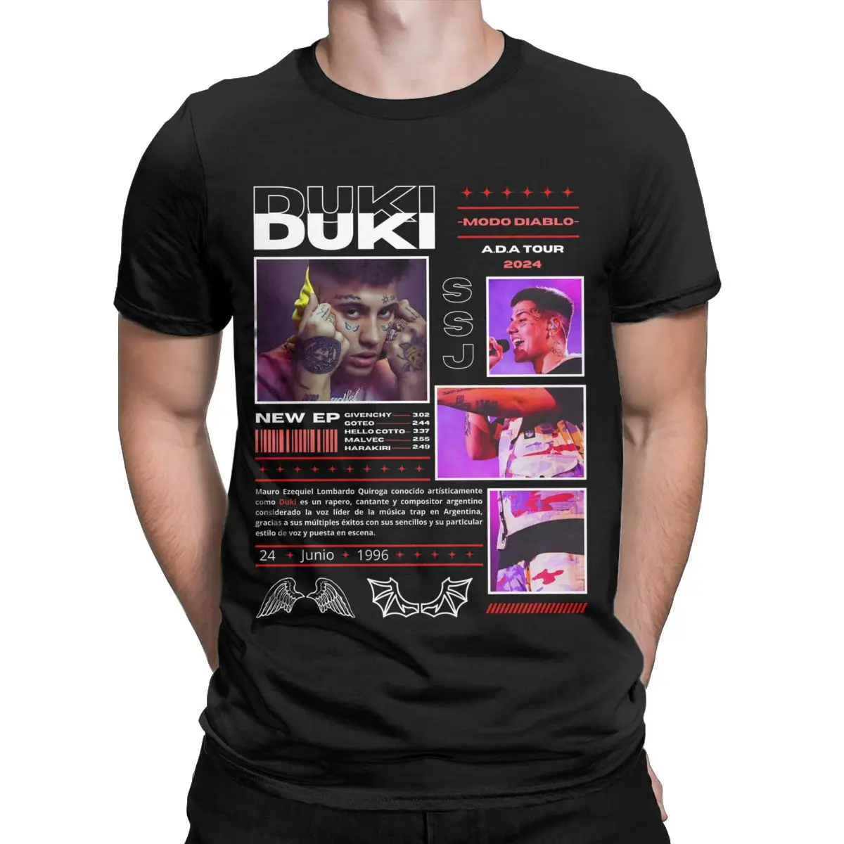 Summer Duki Singer Rapper for Men Women T Shirt Album Tour 2024 Merch Funny Tees T-Shirts Pure Cotton Classic Clothing