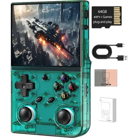 Retro Handheld Game Console with HDMI Output, 5G WiFi, Bluetooth, 3.5" IPS Screen, 4353 Preloaded Games, 3200mAh Battery