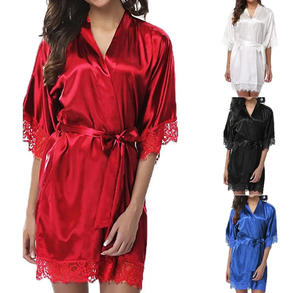 

Sexy Sleeping Robes Breathable Sexy Wear-resistant Stain Lady Sleeping Gown