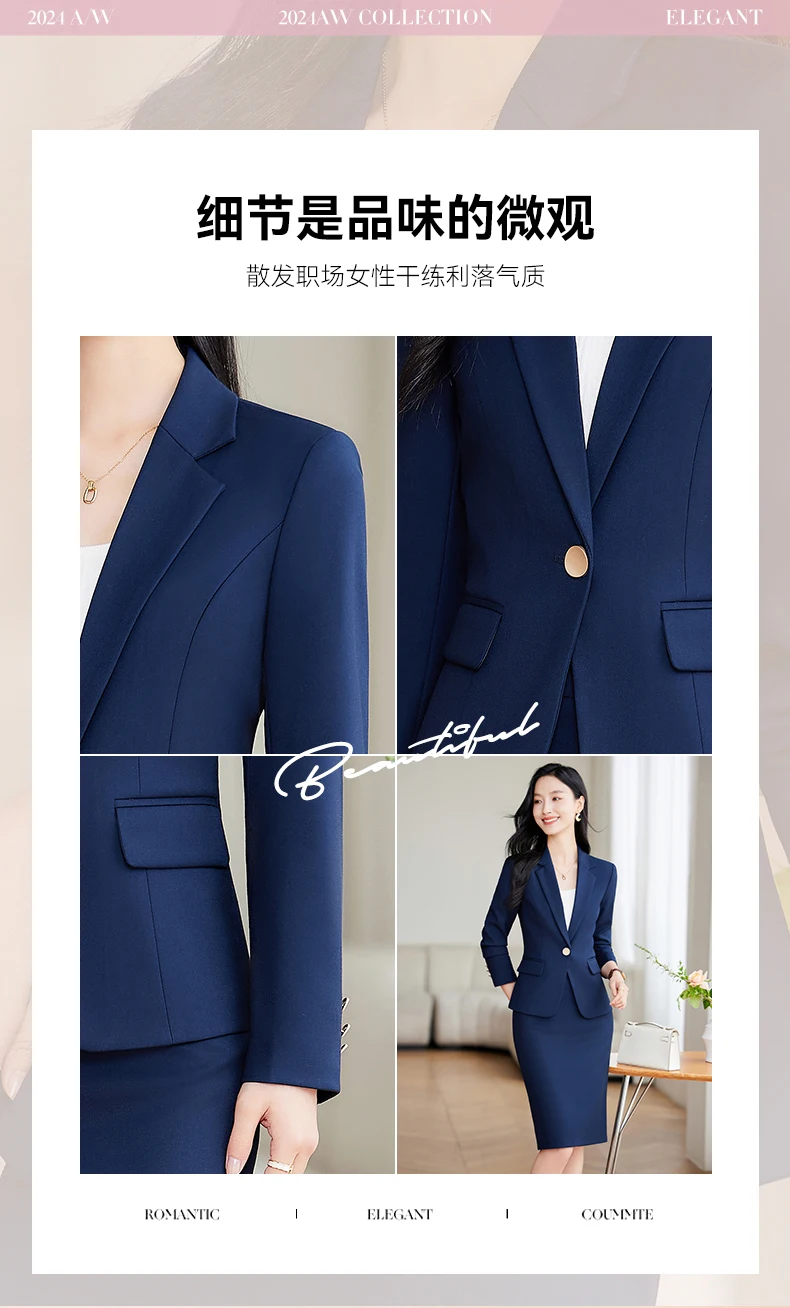 Professional Short Skirt Suit for Women, Elegant Temperament, Unique Design, New Fashion