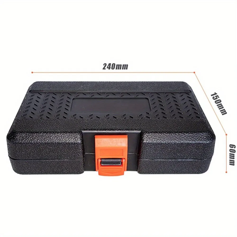 مجموعة أدوات يدوية منزلية عامة مكونة من 26 قطعة مع حقيبة تخزين صندوق أدوات بلاستيكية #3