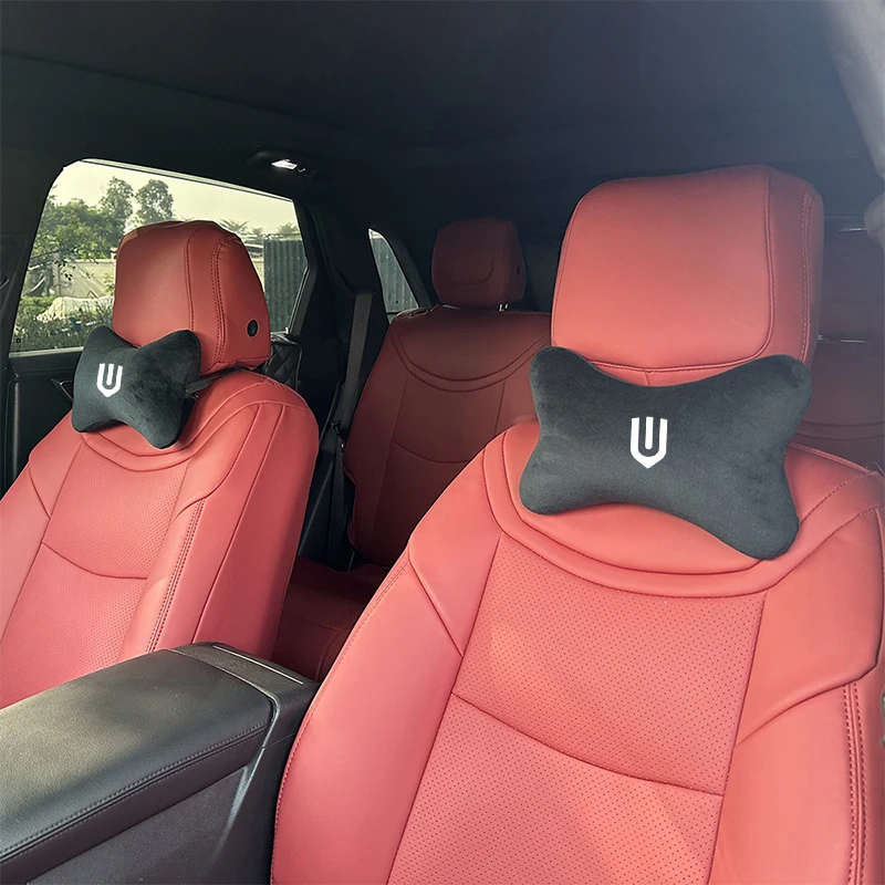 Car Styling Car Headrest Cover Auto Seat Cover Head Neck Rest Pillow For Skyworth HT-i K10P EV6 SKYWELL ET5 DAYUN M1 2022 2023+