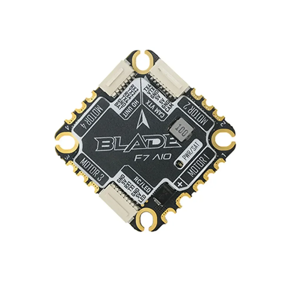 RUSHFPV BLADE F7 45A AIO F722 Flight Controller Built-in BLHELI_32 45A 4in1 ESC 3-6S LiPo for FPV Freestyle Drone