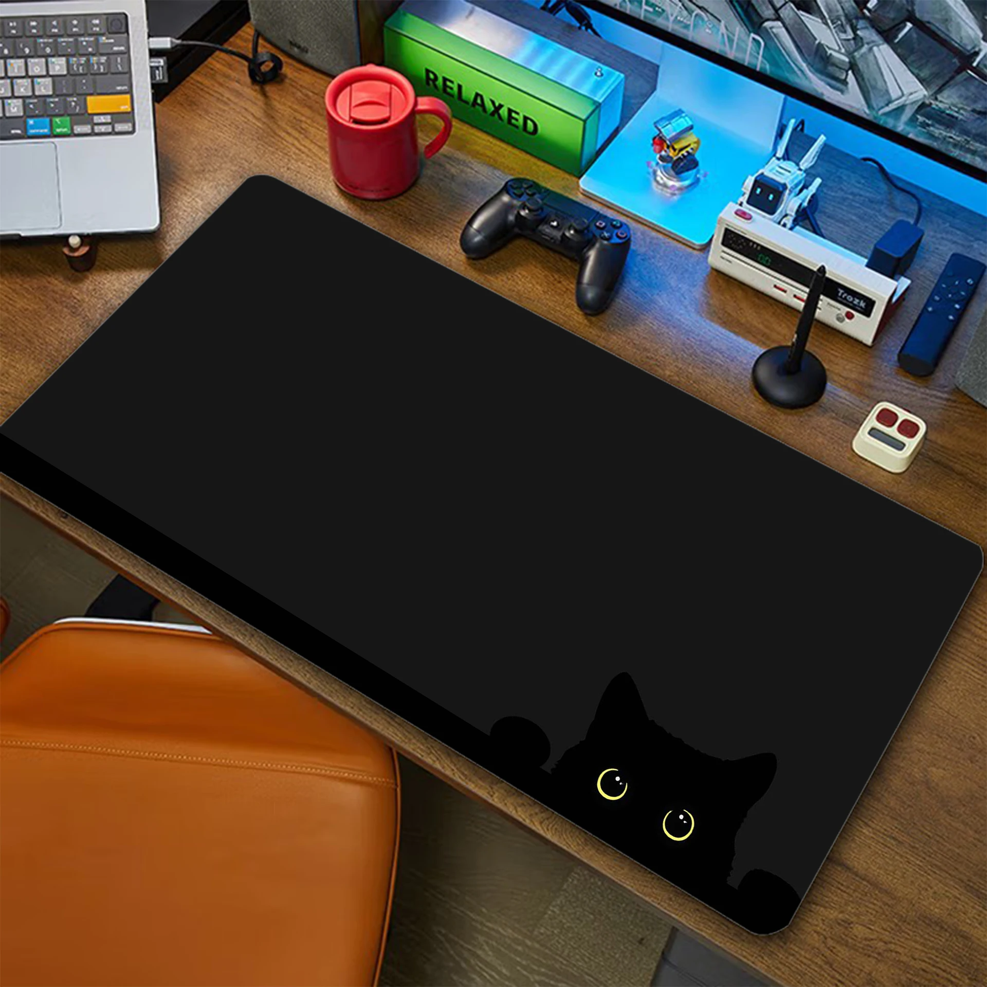 

Cat Mouse Pad Gaming Setup Accessories Mousepad XXL Anti-slip Desk Mat Locking Edge Locking Edge Mouse Pads Keyboard Mat