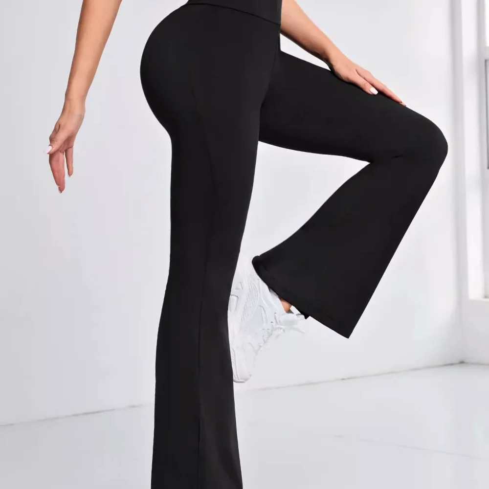For Maochen Womens Flare Yoga Pants High Waisted Tummy Control Bootcut Leggings Athletic Workout Fitness Slim Bottoms