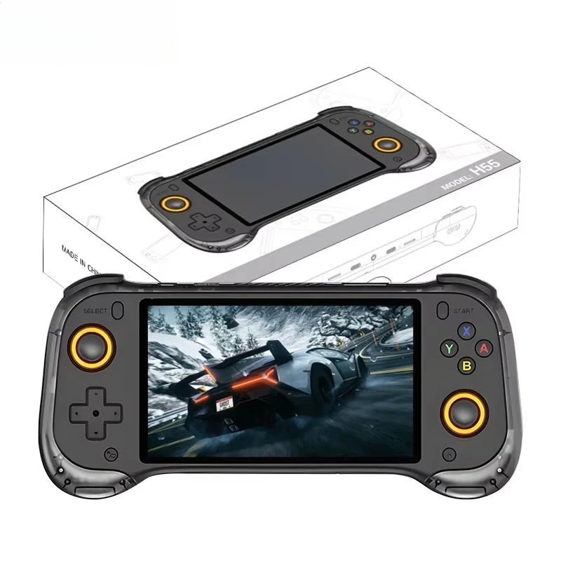 L H55 Handheld Game Player 5.5 Inch 20000+Games Portable Pocket Retro Handheld Video Game Console LINUX
