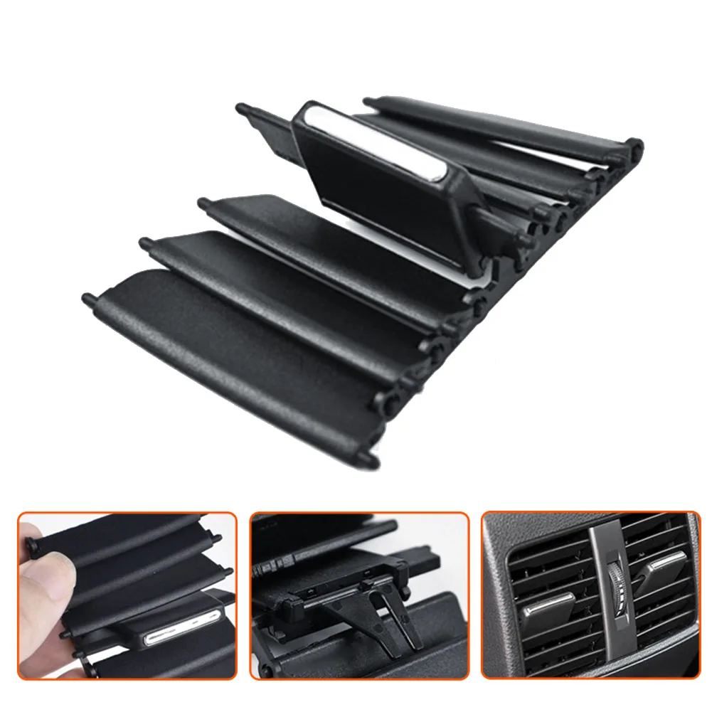 

BLACK A C Outlet Air Vent Easy Installation Functional Air Vent Design Interior Upgrade Part Optimal Airflow Solution
