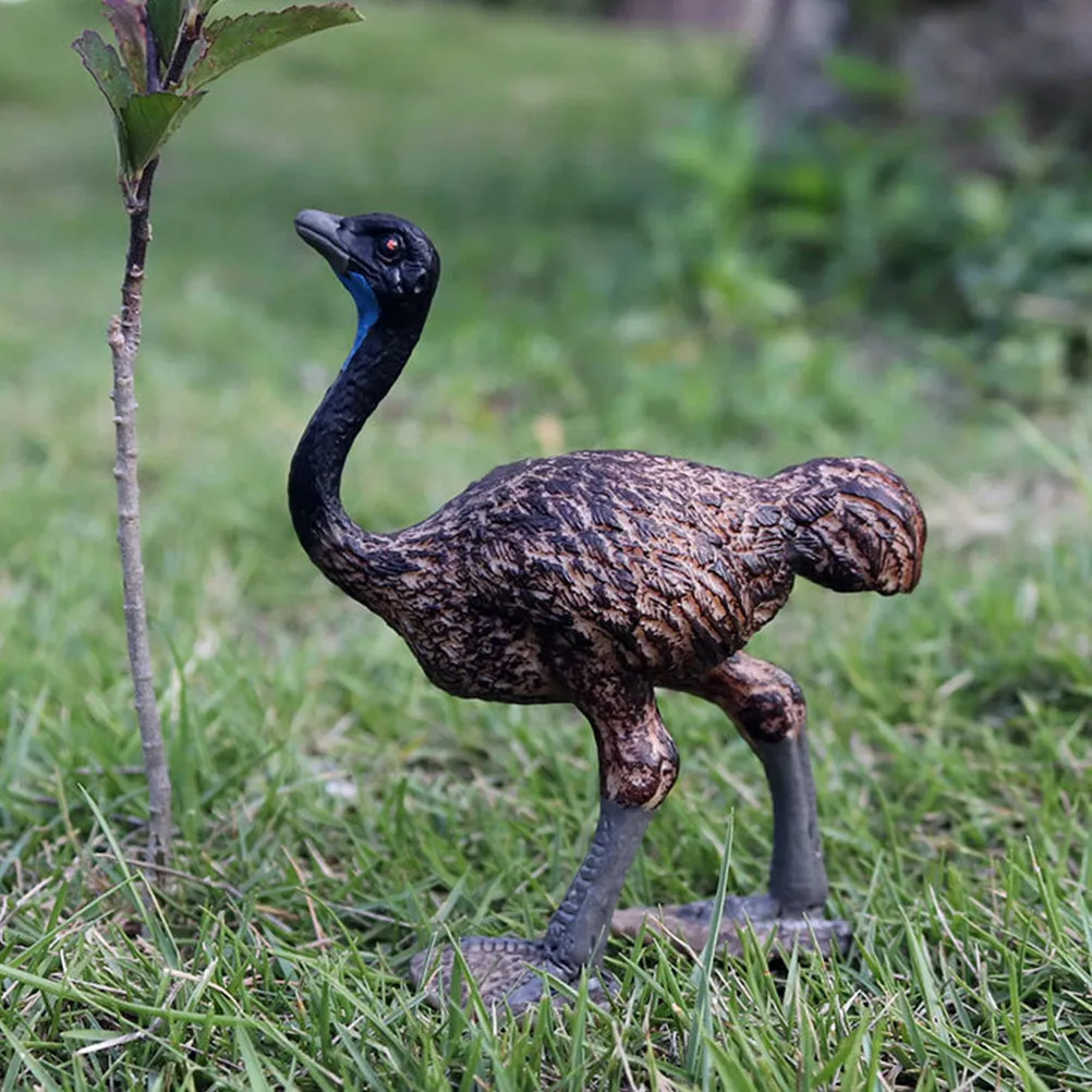 1Pcs Ostrich Decoration Lifelike Simulation Wildlife Ornament Creative Home Office Desk Decor Delicate Eco-Friendly Plastic