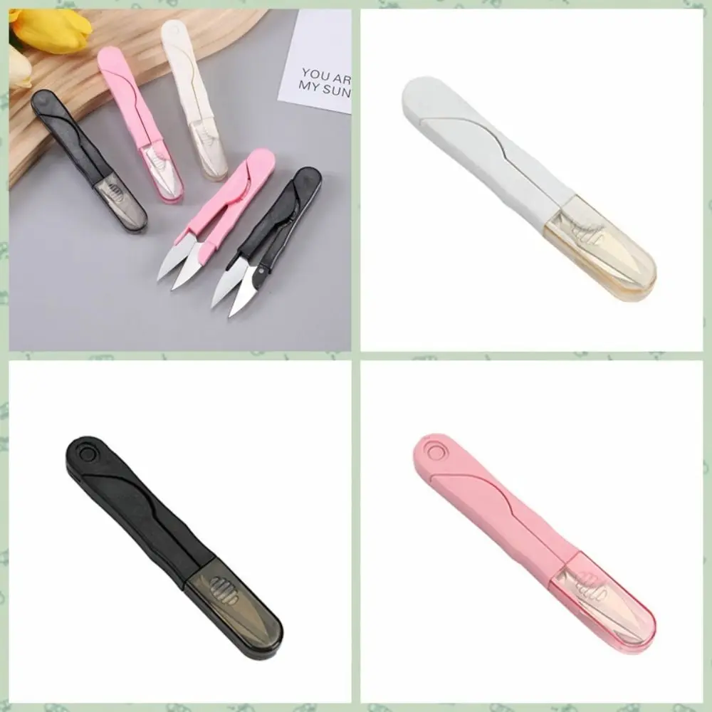 Cross Stitch Scissors Thread Clippers Metal Sharp Yarn Shears Mini U Shape Household
