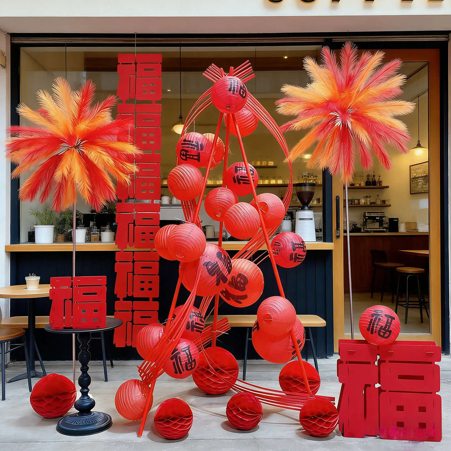 

Красный фонарь-украшение: Новогодний подвесной декор, талисман удачи, украшение для магазина, праздничный декор в китайском стиле для бизнеса